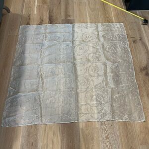 Sheer Embroidered Table cover/tapestry with beaded details